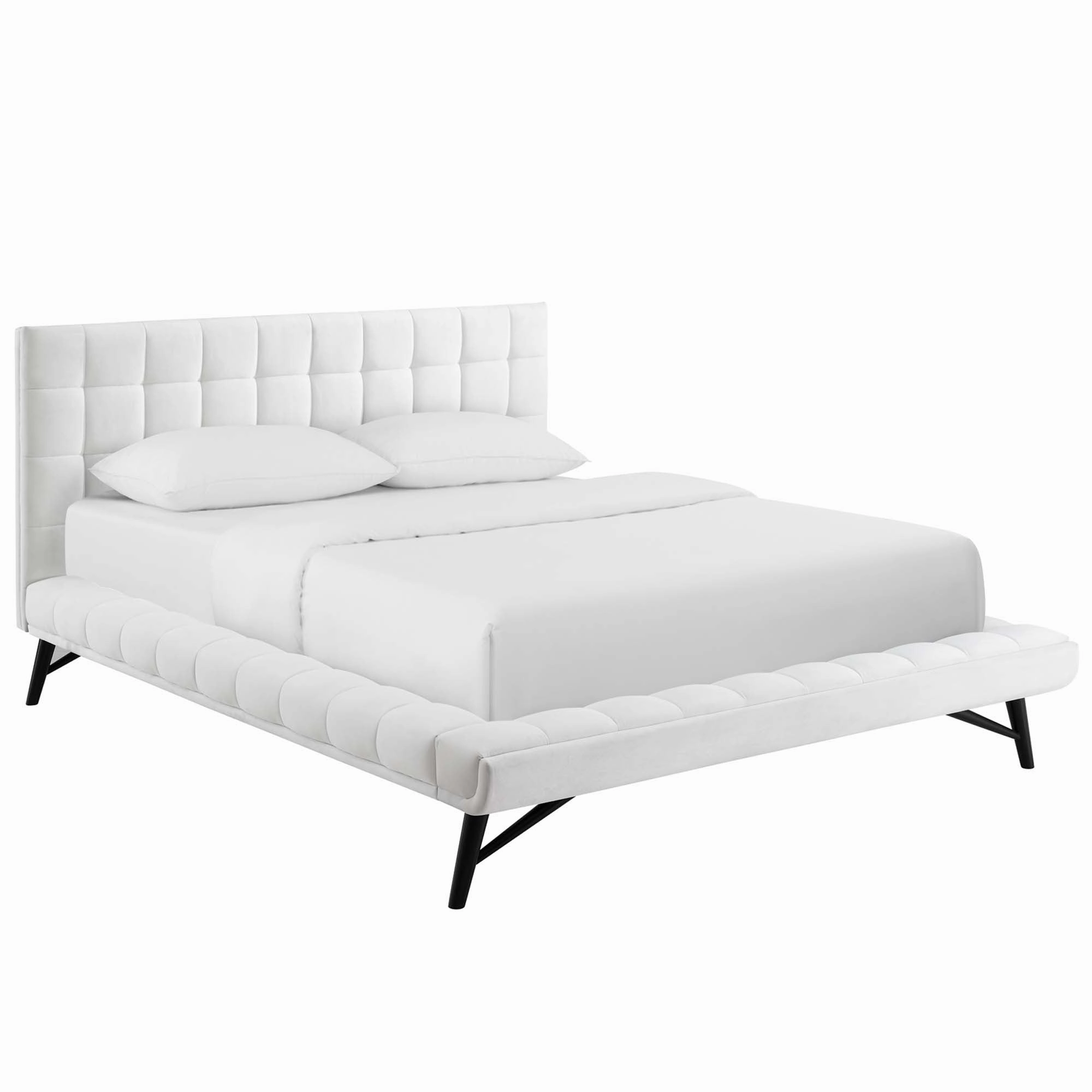 Julia Biscuit Tufted Performance Velvet Platform Bed by Modway