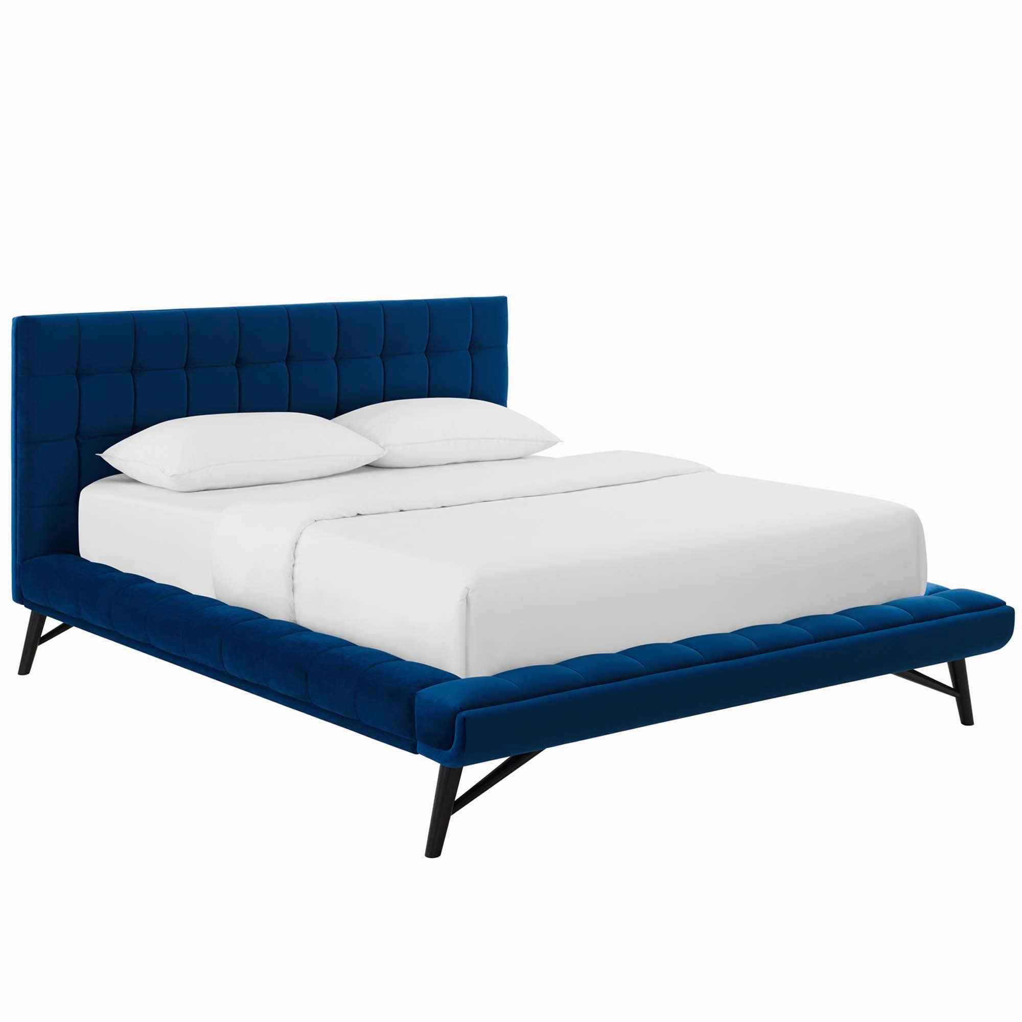 Julia Biscuit Tufted Performance Velvet Platform Bed by Modway