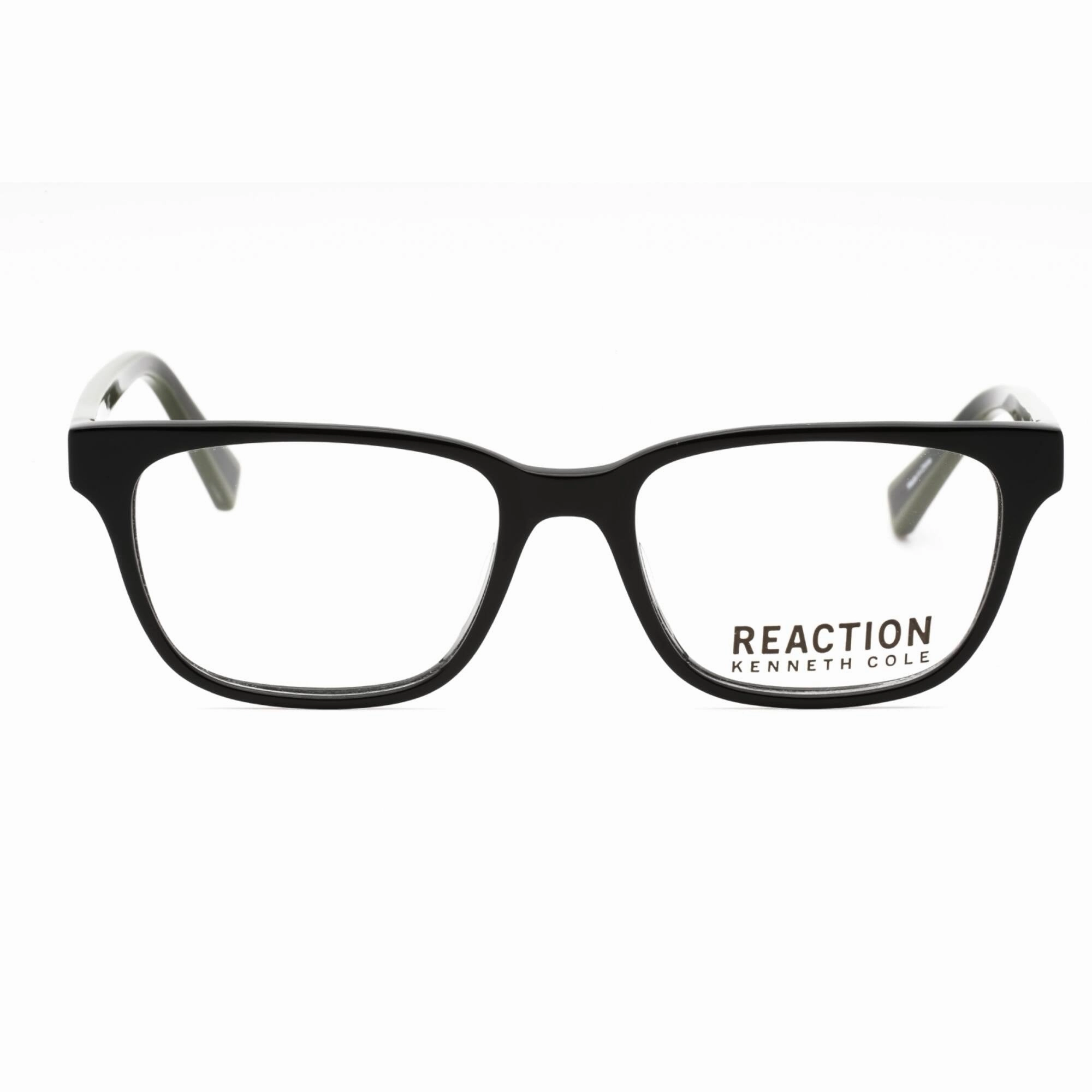 Kenneth Cole Reaction Men's Eyeglasses - Shiny Black Rectangular Frame | KC0809 001