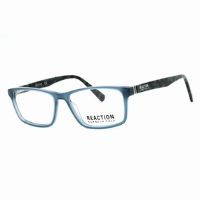 Kenneth Cole Reaction Men's Eyeglasses - Shiny Blue Rectangular Frame | KC0886 090