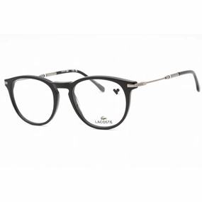 Lacoste Men's Eyeglasses - Black Plastic Full Rim Frame Clear Demo Lens | L2918 001