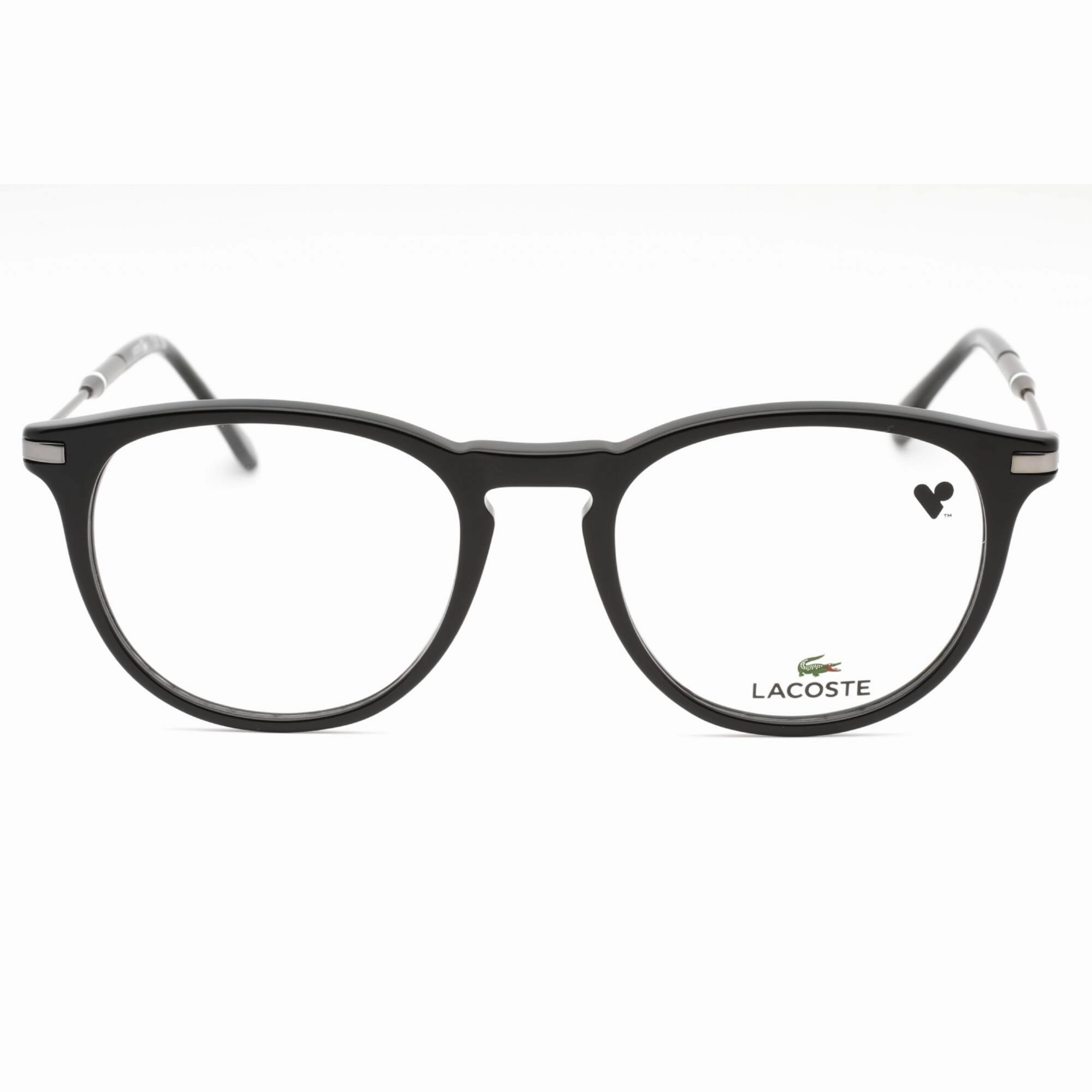 Lacoste Men's Eyeglasses - Black Plastic Full Rim Frame Clear Demo Lens | L2918 001