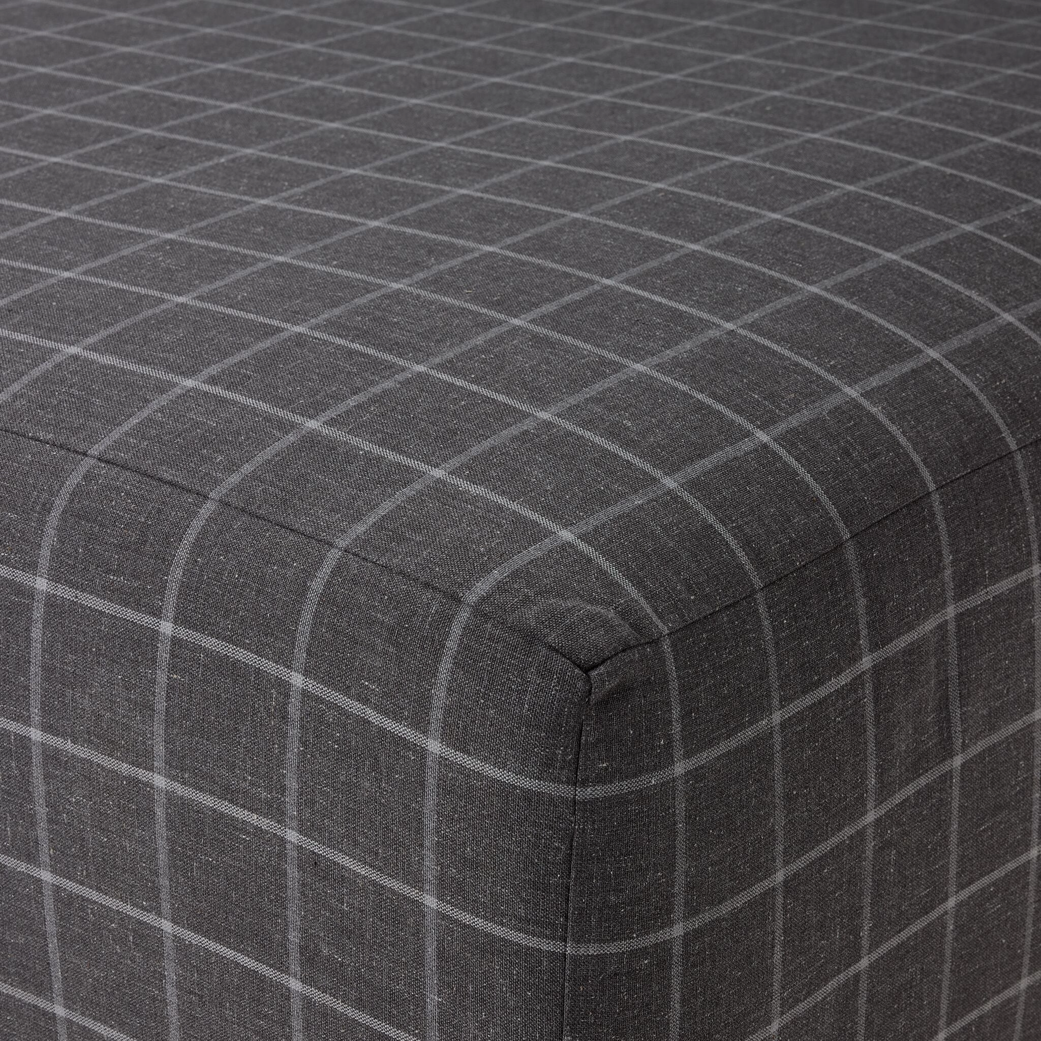 Lewiston Ottoman - Charcoal