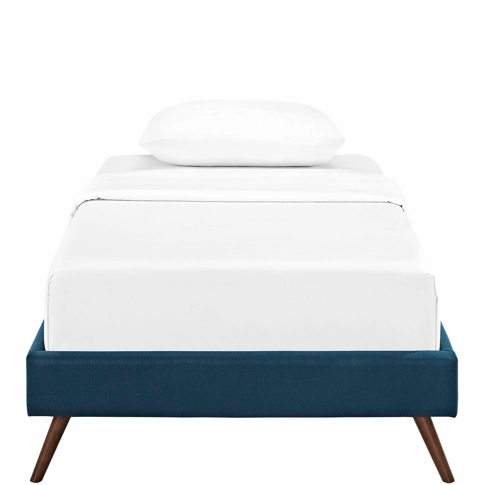 Loryn Fabric Bed Frame with Round Splayed Legs by Modway