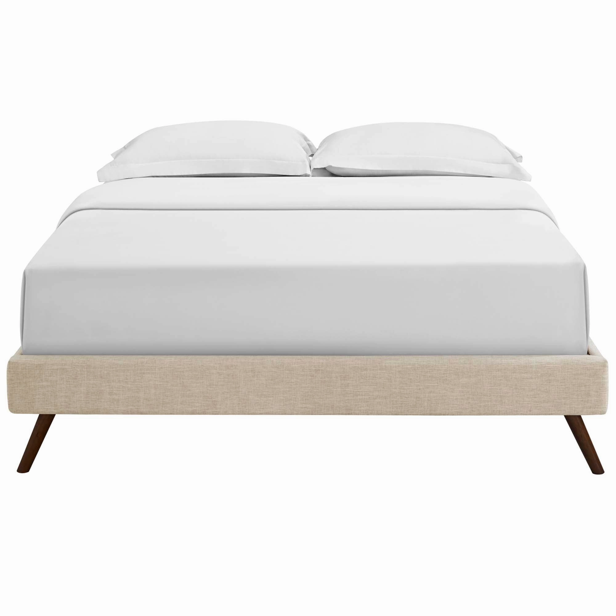 Loryn Fabric Bed Frame with Round Splayed Legs by Modway