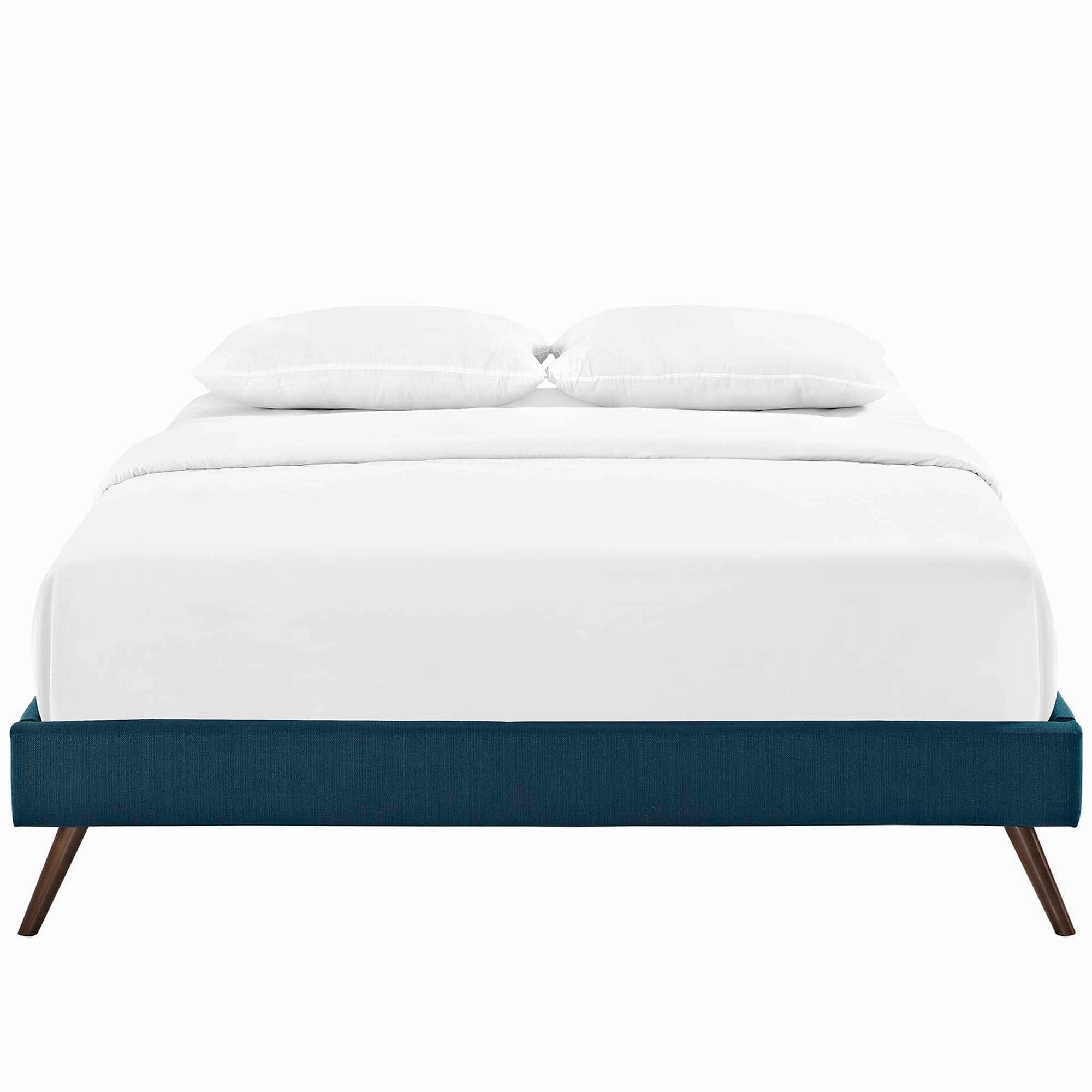 Loryn Fabric Bed Frame with Round Splayed Legs by Modway