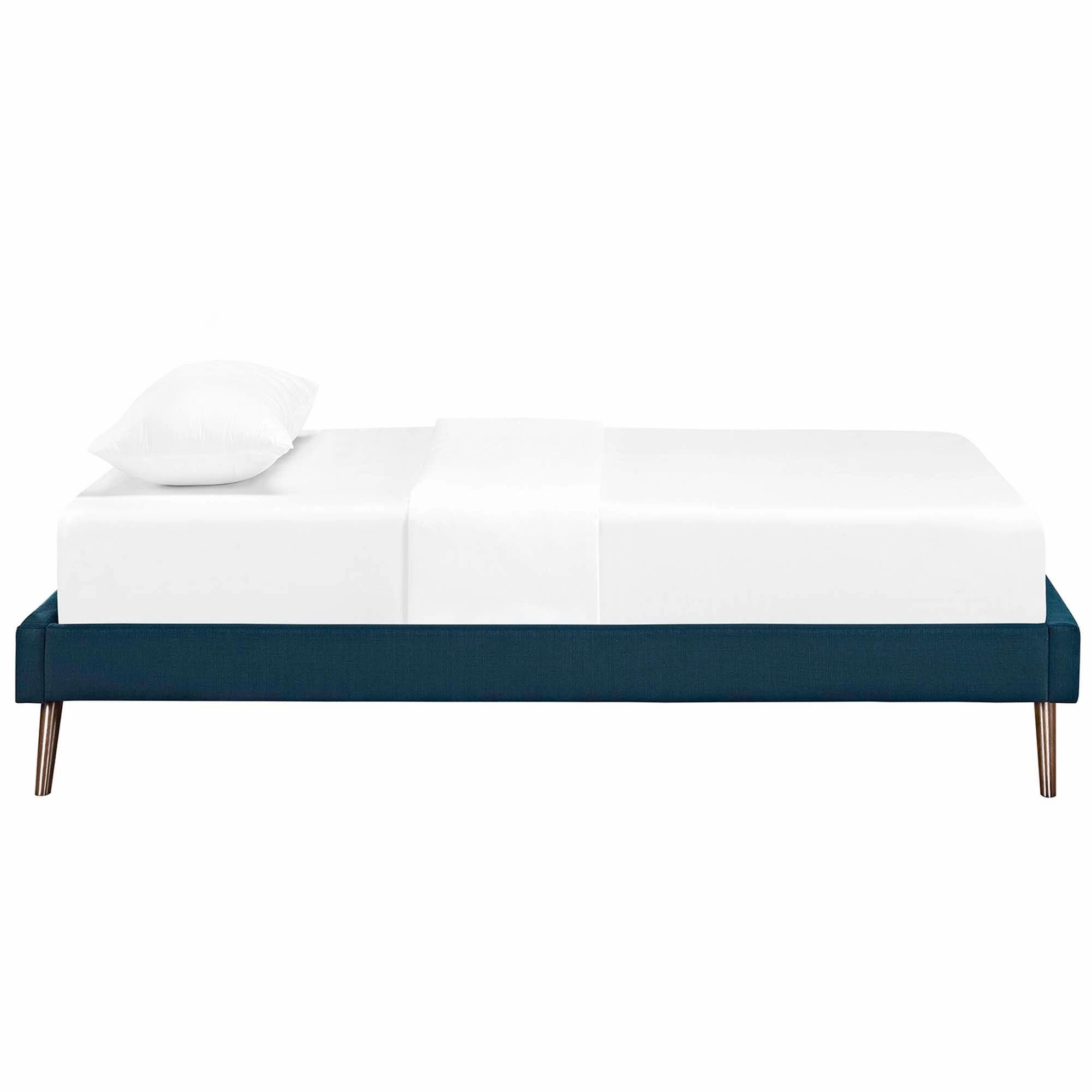 Loryn Fabric Bed Frame with Round Splayed Legs by Modway