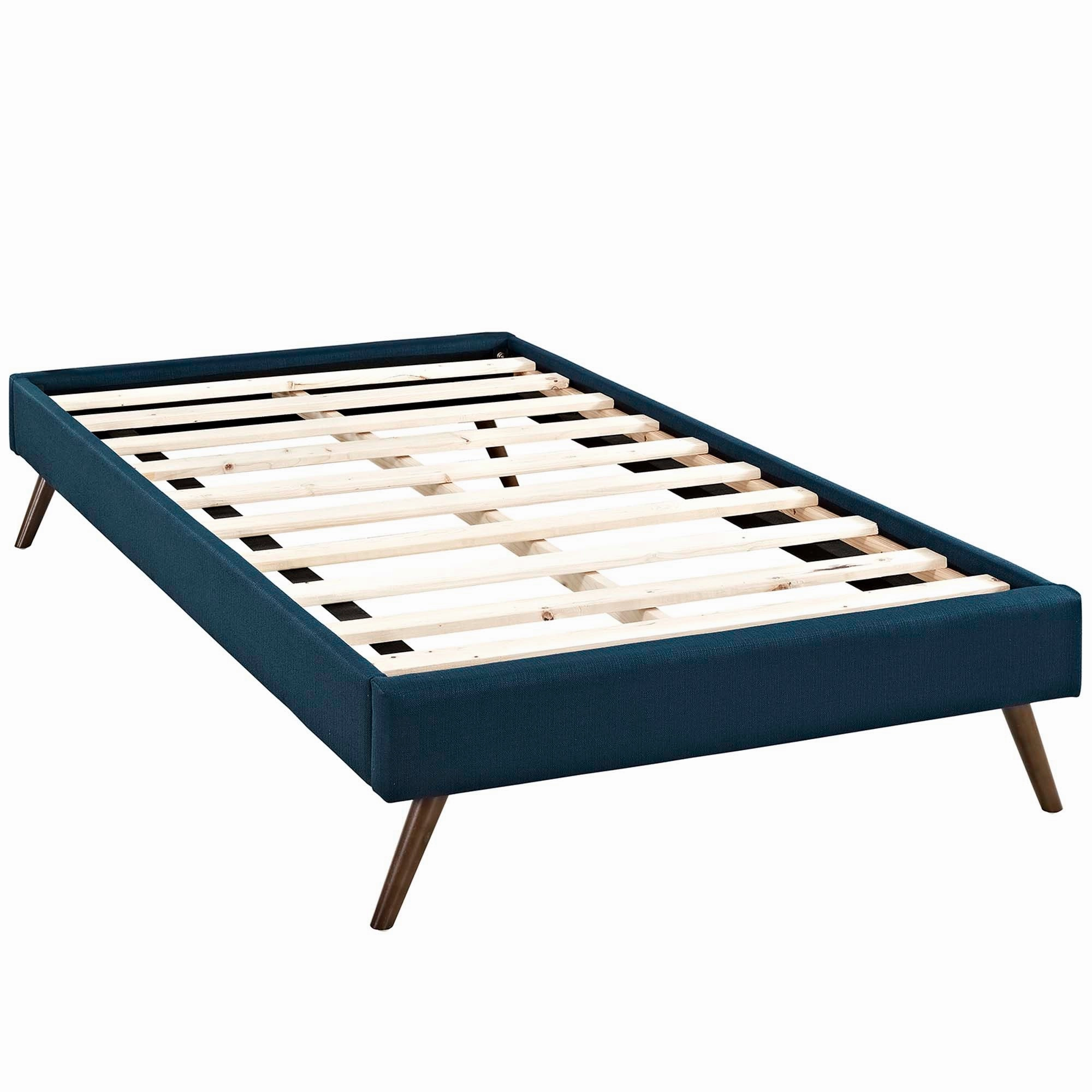 Loryn Fabric Bed Frame with Round Splayed Legs by Modway