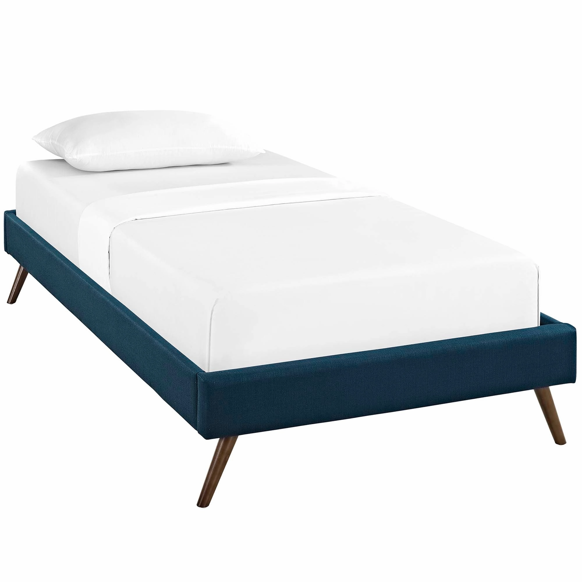 Loryn Fabric Bed Frame with Round Splayed Legs by Modway