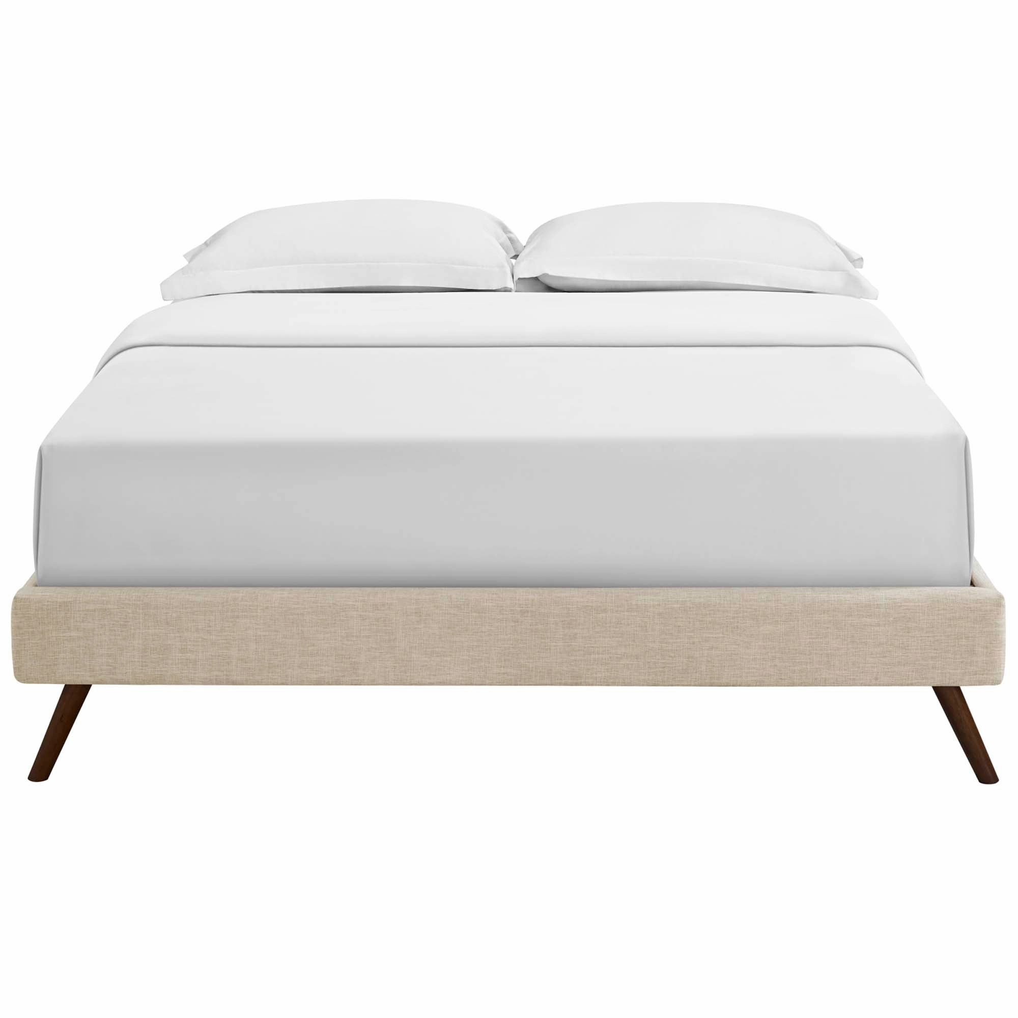 Loryn Fabric Bed Frame with Round Splayed Legs by Modway