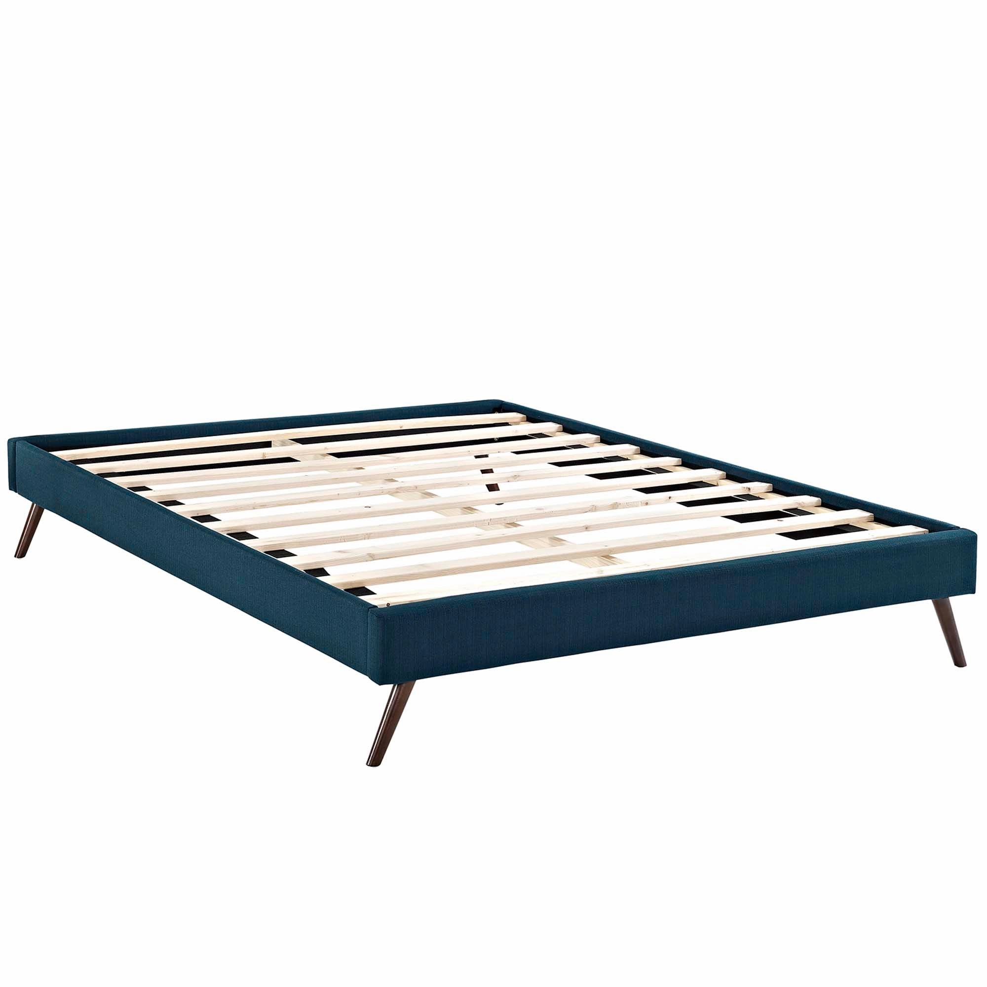 Loryn Fabric Bed Frame with Round Splayed Legs by Modway