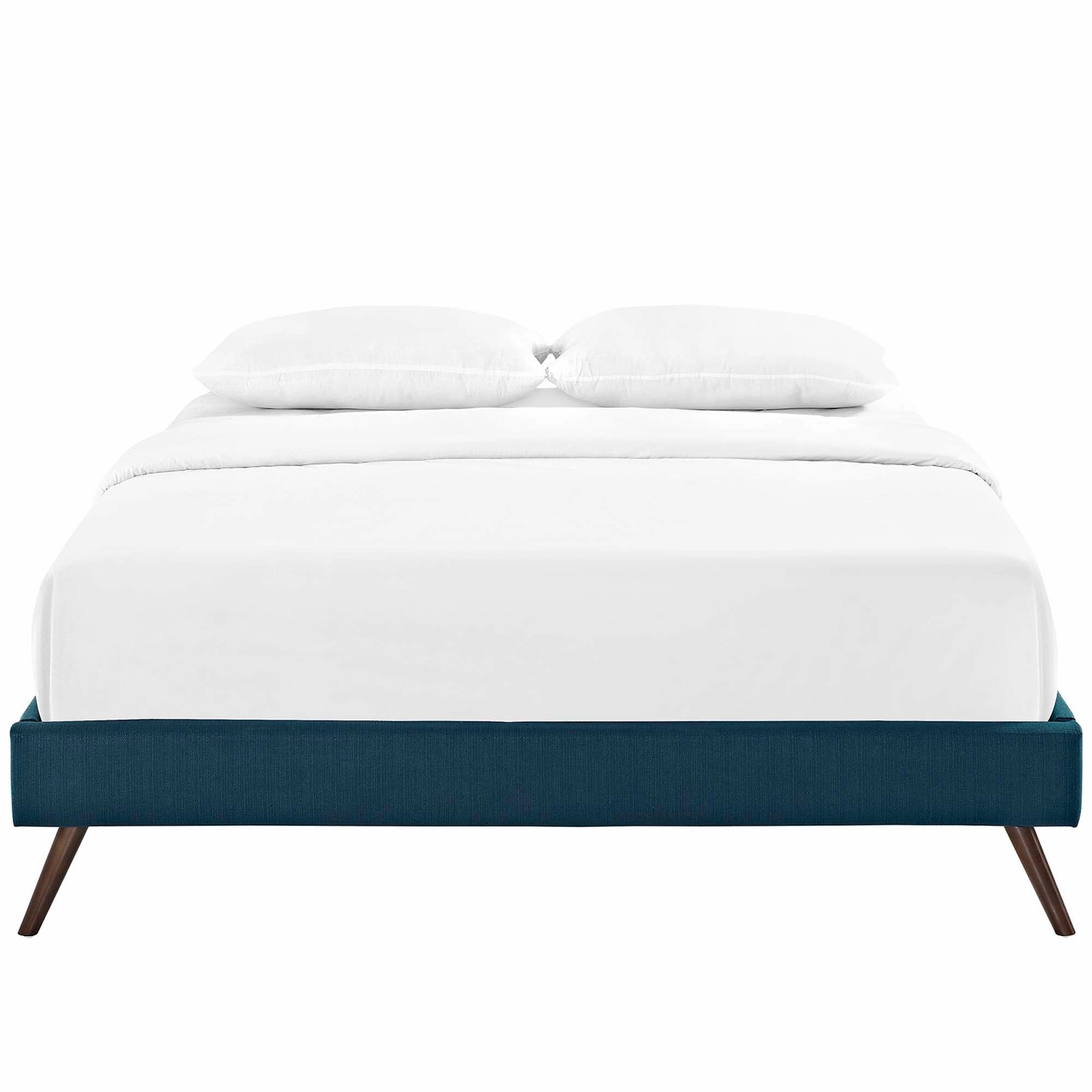 Loryn Fabric Bed Frame with Round Splayed Legs by Modway
