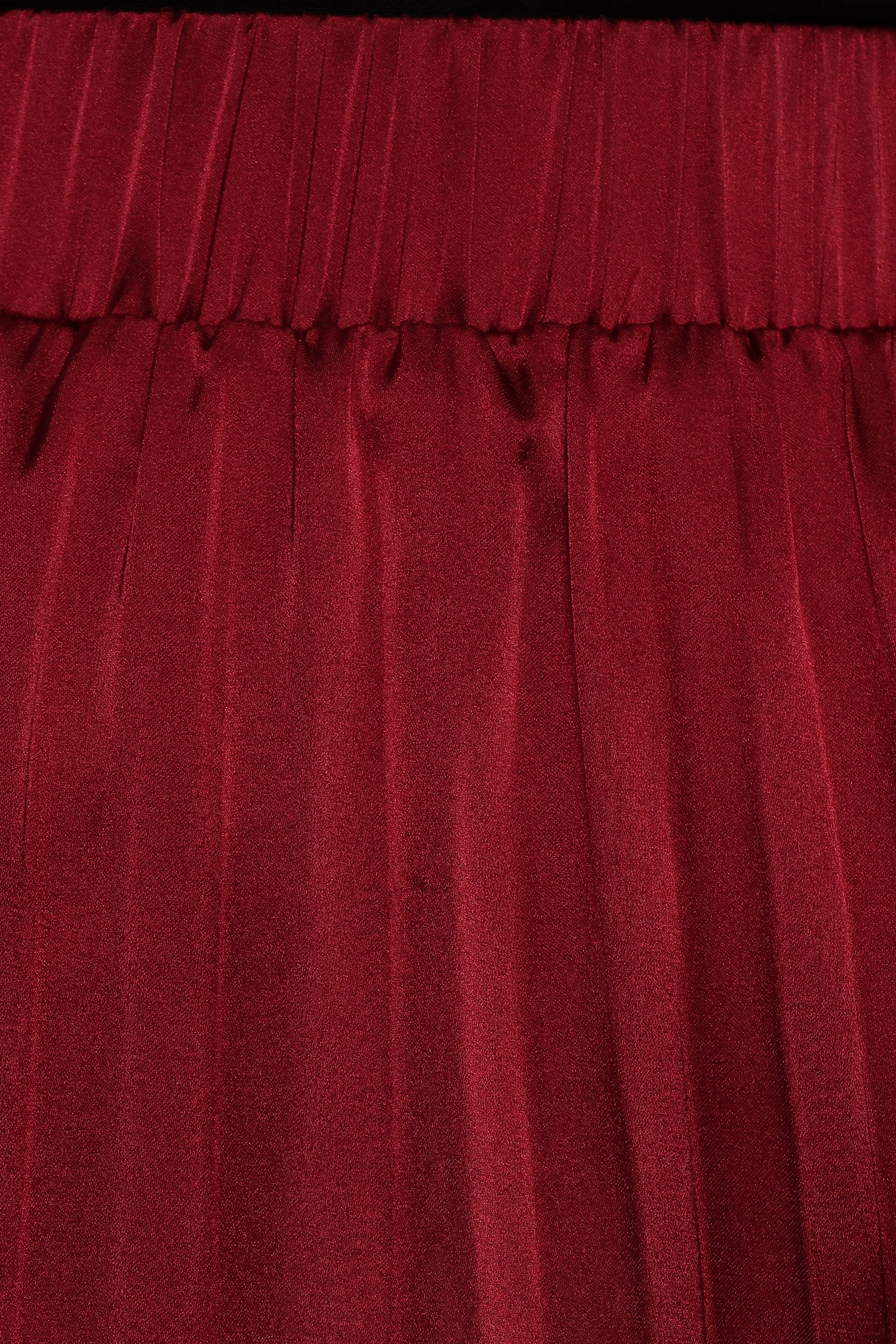 Lysandra Maxi Skirt - Burgundy