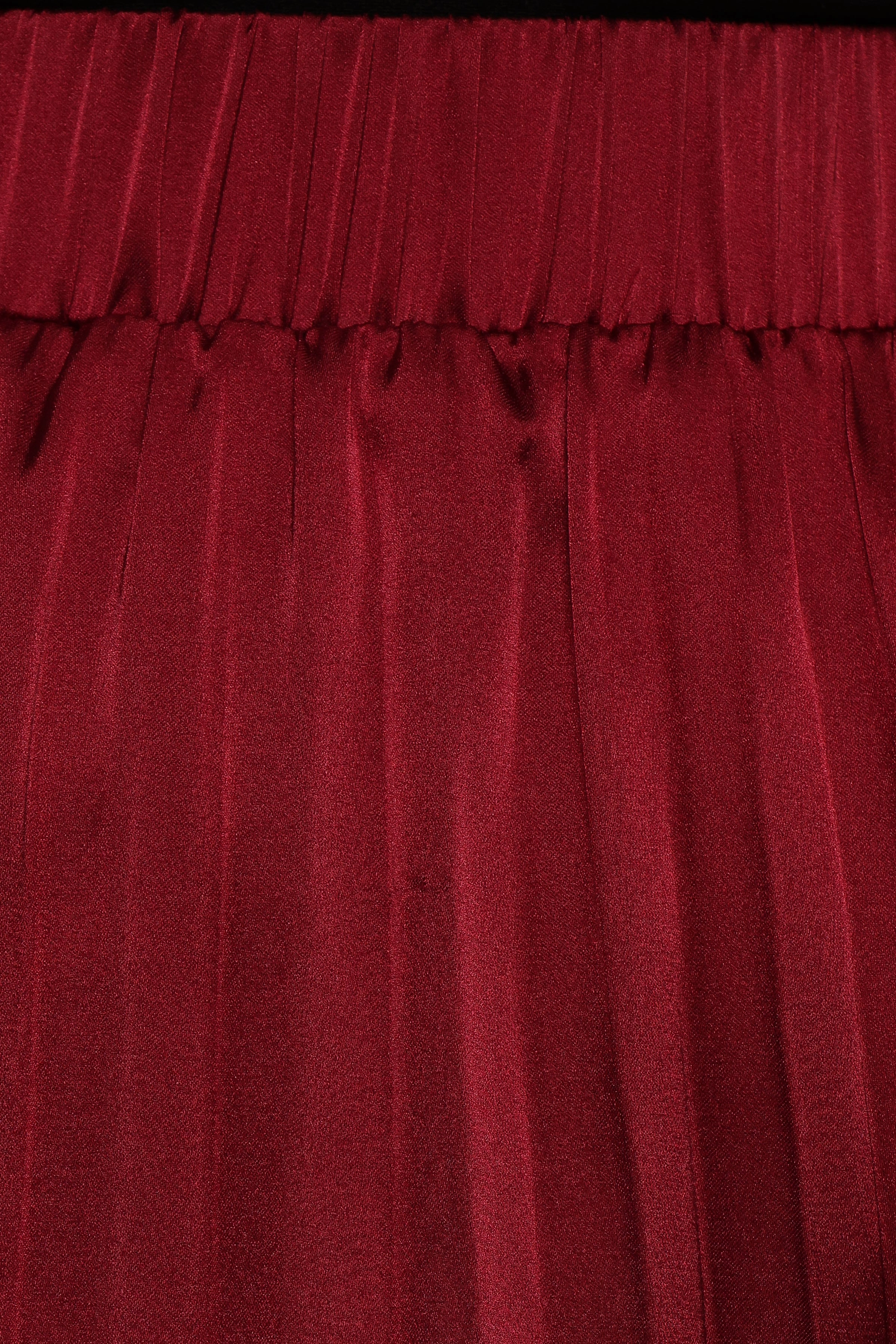 Lysandra Maxi Skirt - Burgundy
