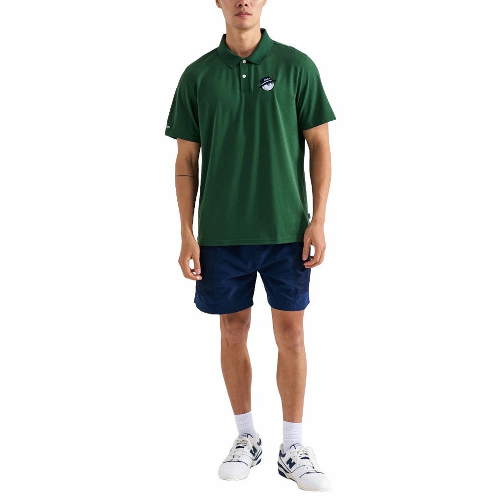 Malbon Cooper Core Golf Polo Evergreen - FW24 Men