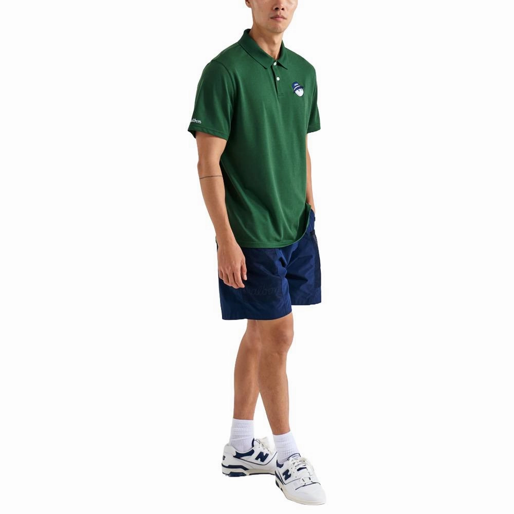 Malbon Cooper Core Golf Polo Evergreen - FW24 Men