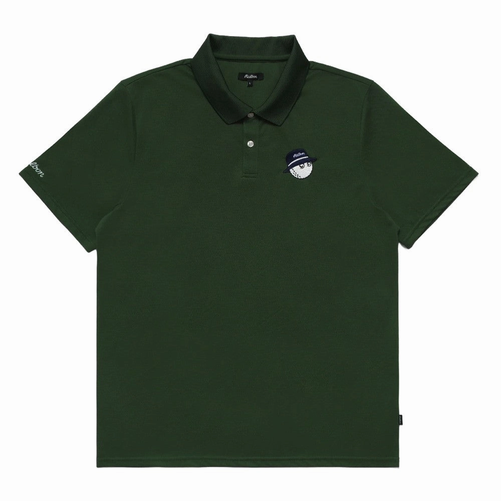 Malbon Cooper Core Golf Polo Evergreen - FW24 Men