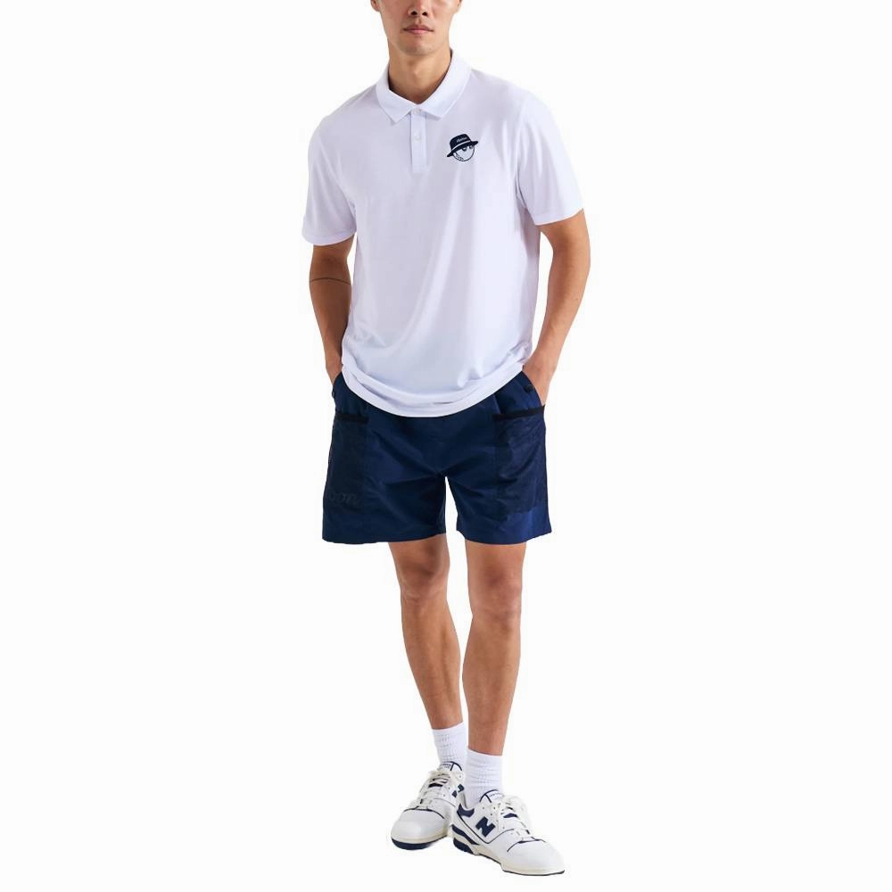 Malbon Cooper Core Golf Polo White - FW24 Men