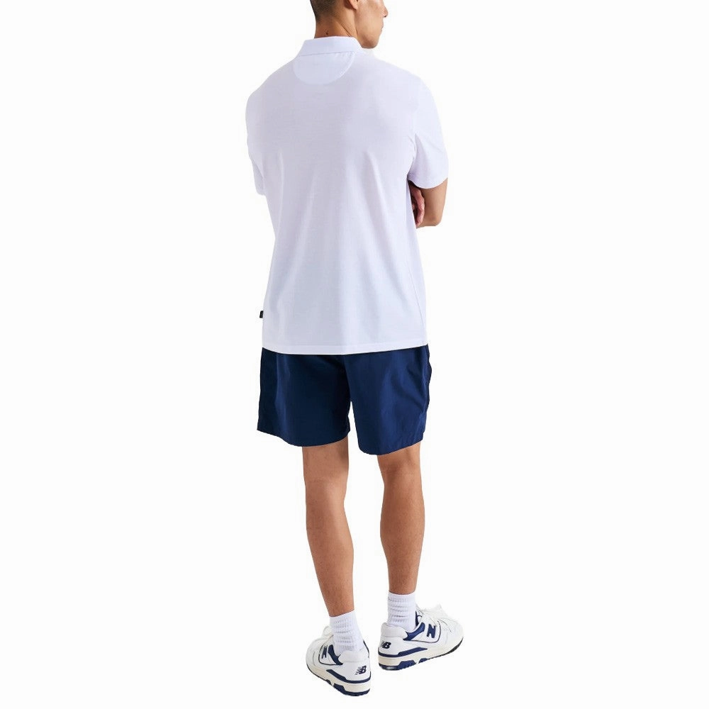 Malbon Cooper Core Golf Polo White - FW24 Men