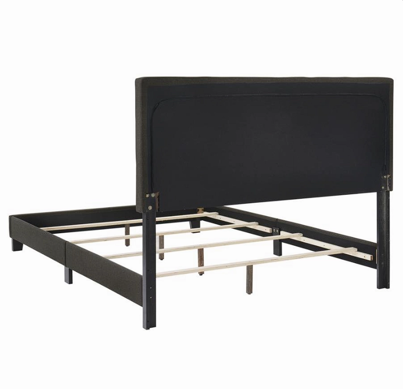 Mapes Tufted Upholstered Queen Bed Charcoal