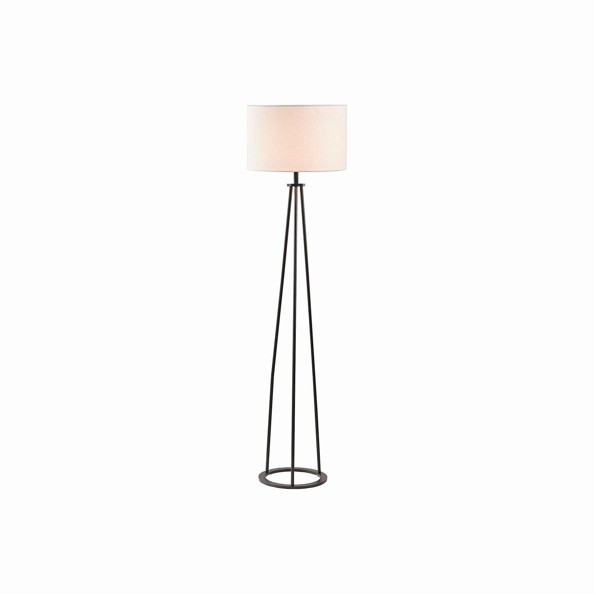 Martha Stewart Clyde Tripod Metal Floor Lamp - BLACK ONE SIZE