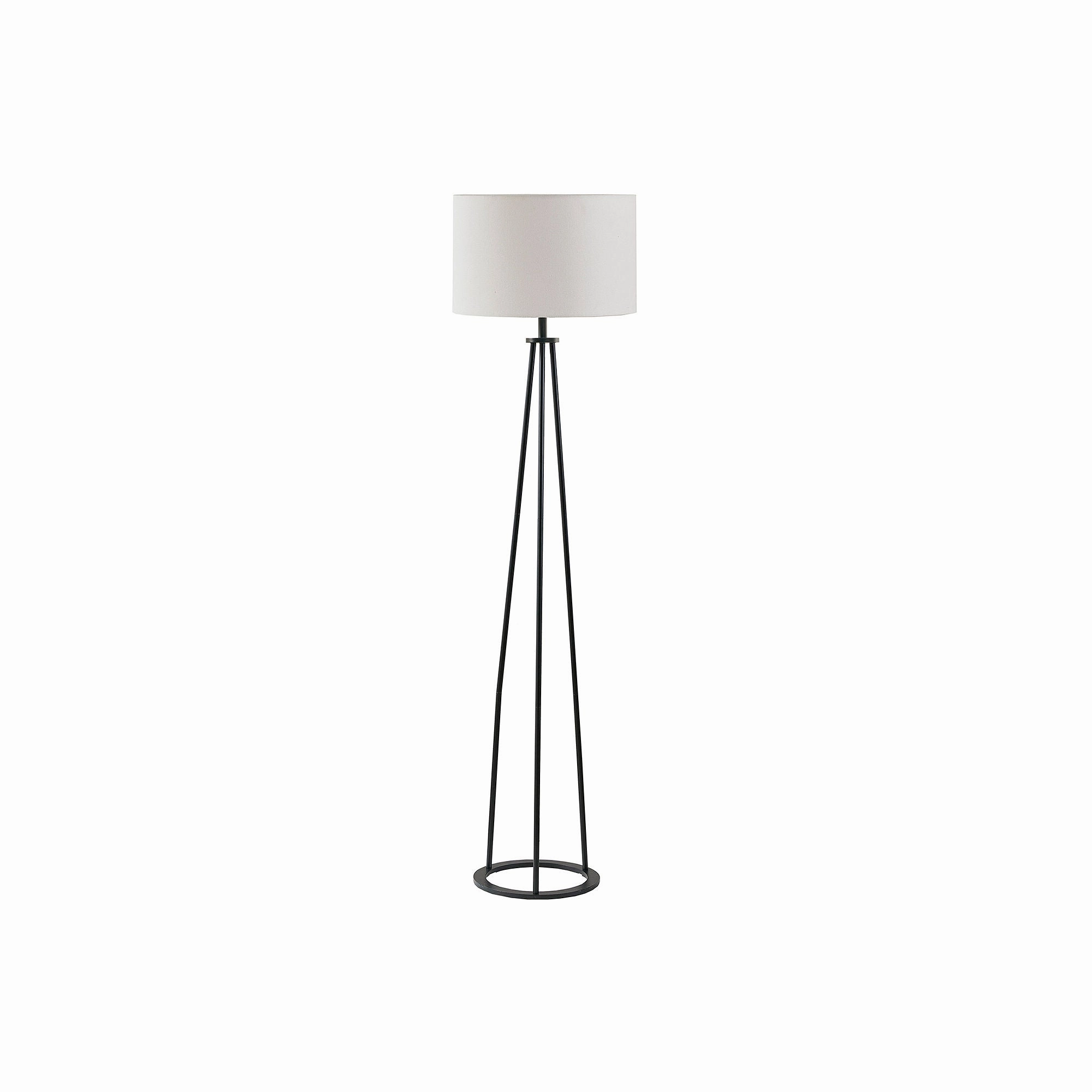Martha Stewart Clyde Tripod Metal Floor Lamp - BLACK ONE SIZE