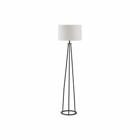 Martha Stewart Clyde Tripod Metal Floor Lamp - BLACK ONE SIZE