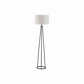 Martha Stewart Clyde Tripod Metal Floor Lamp - BLACK ONE SIZE