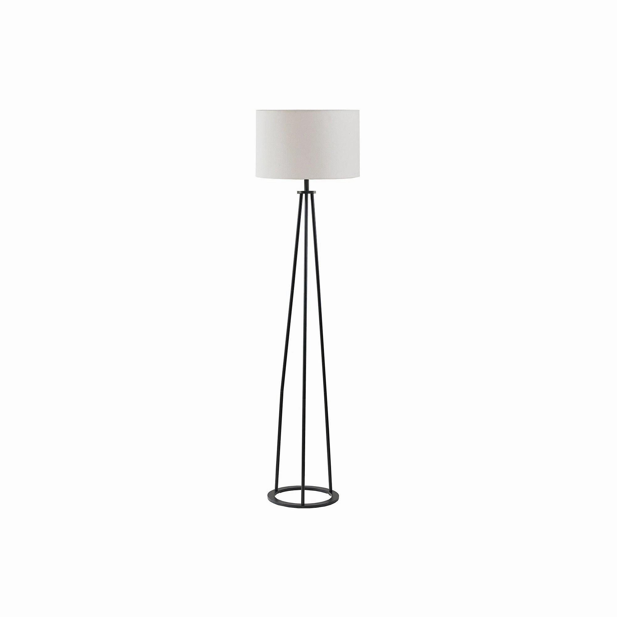 Martha Stewart Clyde Tripod Metal Floor Lamp - BLACK ONE SIZE