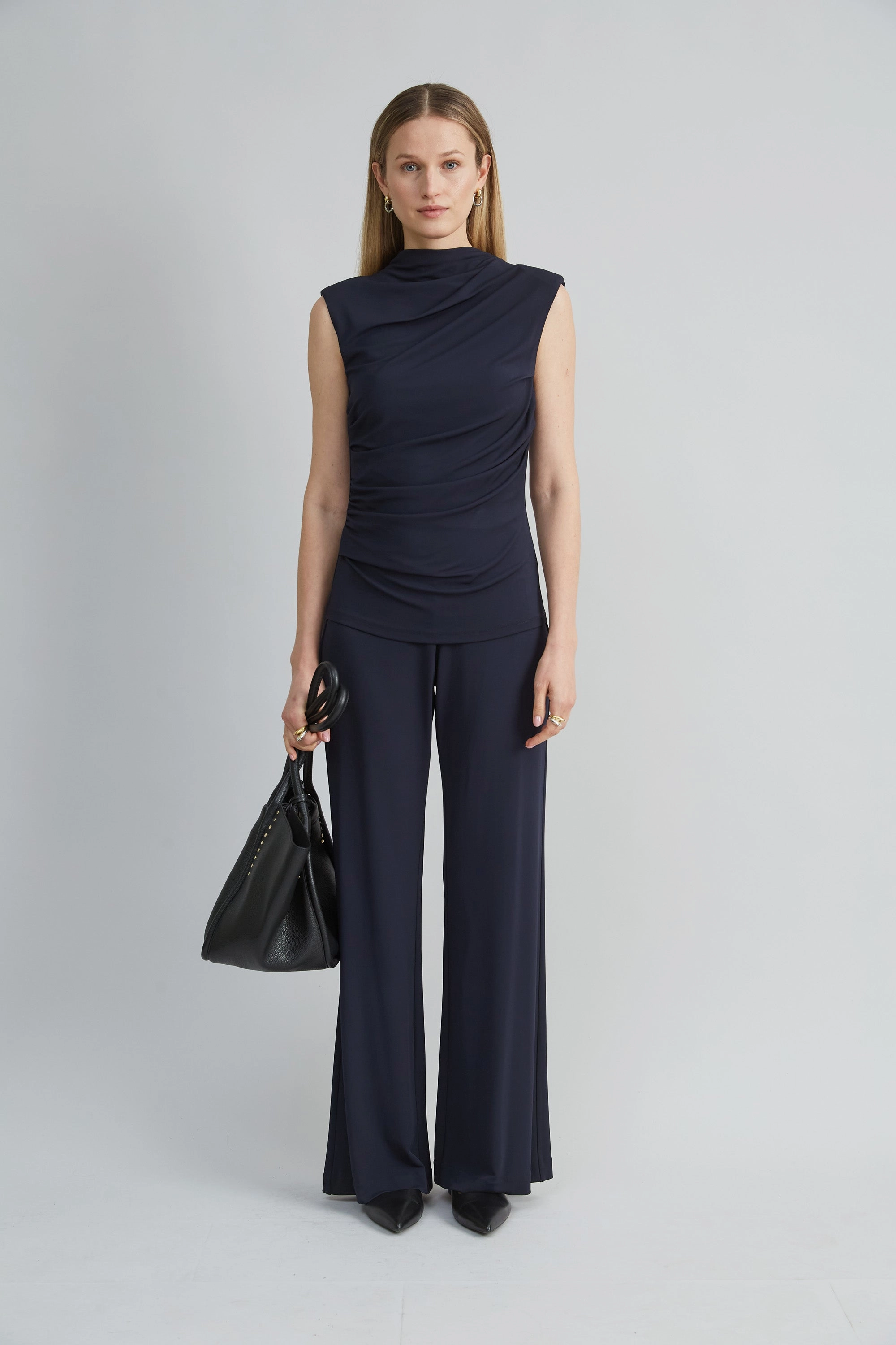 Matte Jersey Wide Leg Pant