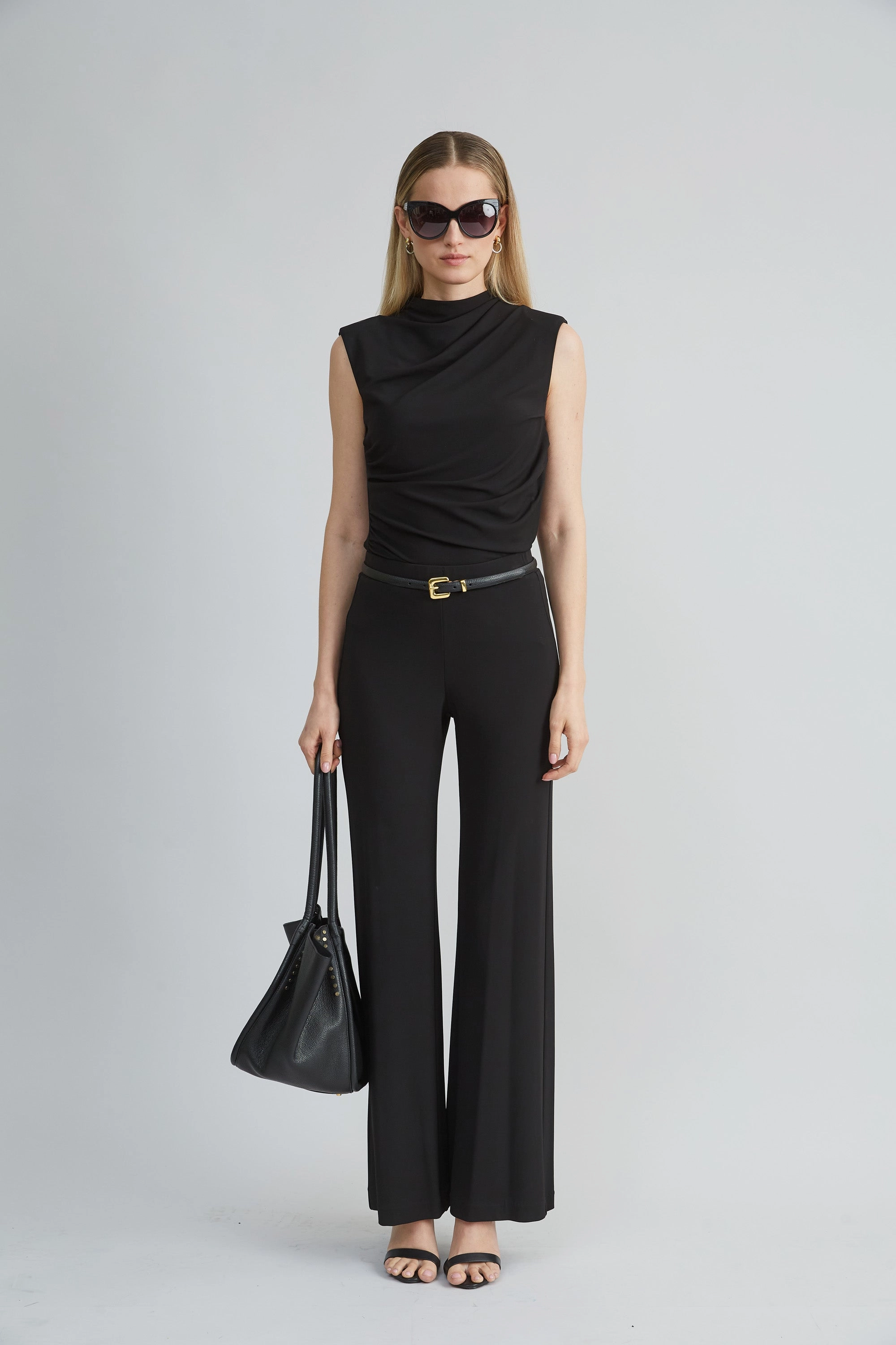 Matte Jersey Wide Leg Pant
