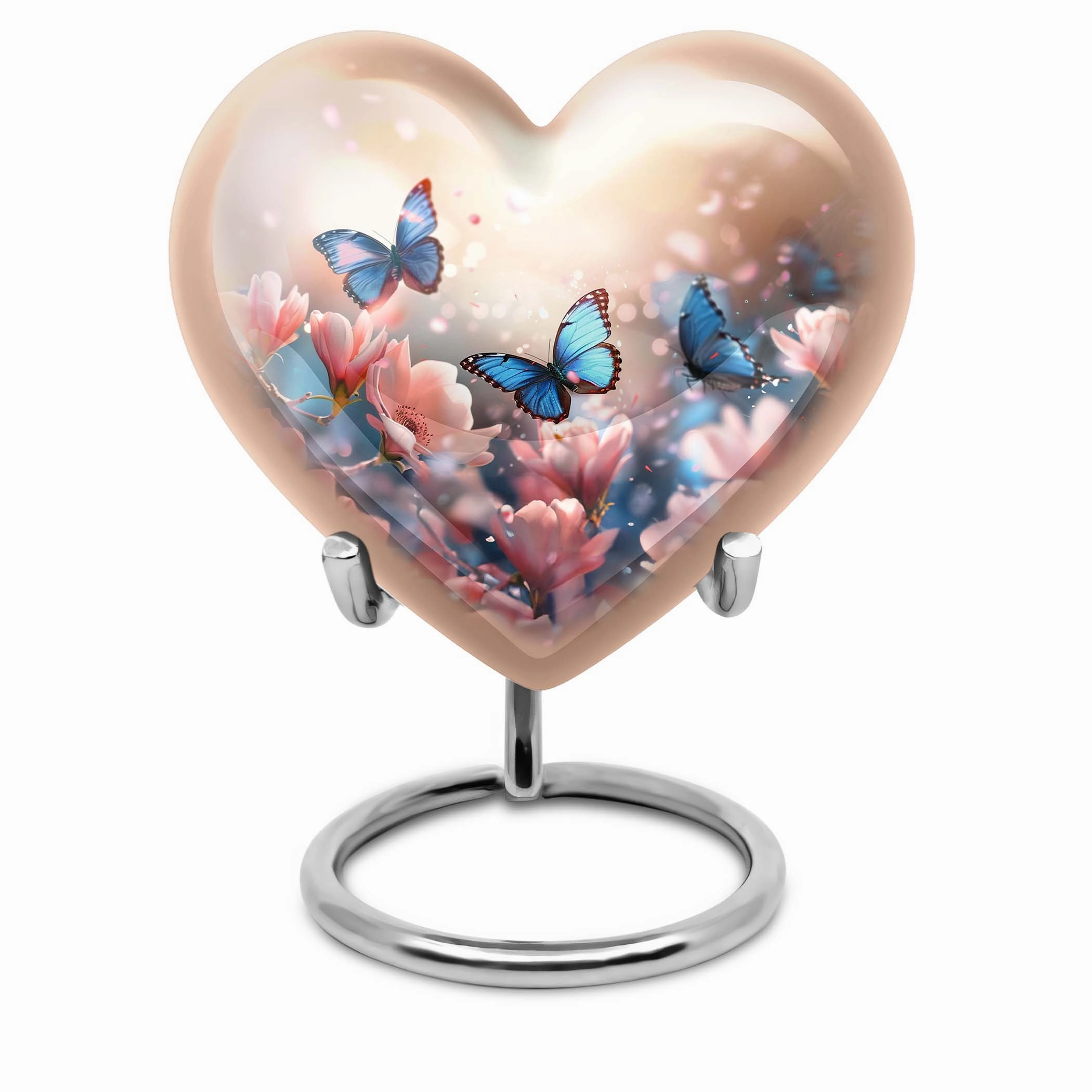 Men's Butterfly Silhouette Cremation Urn - Sentimental Farewell