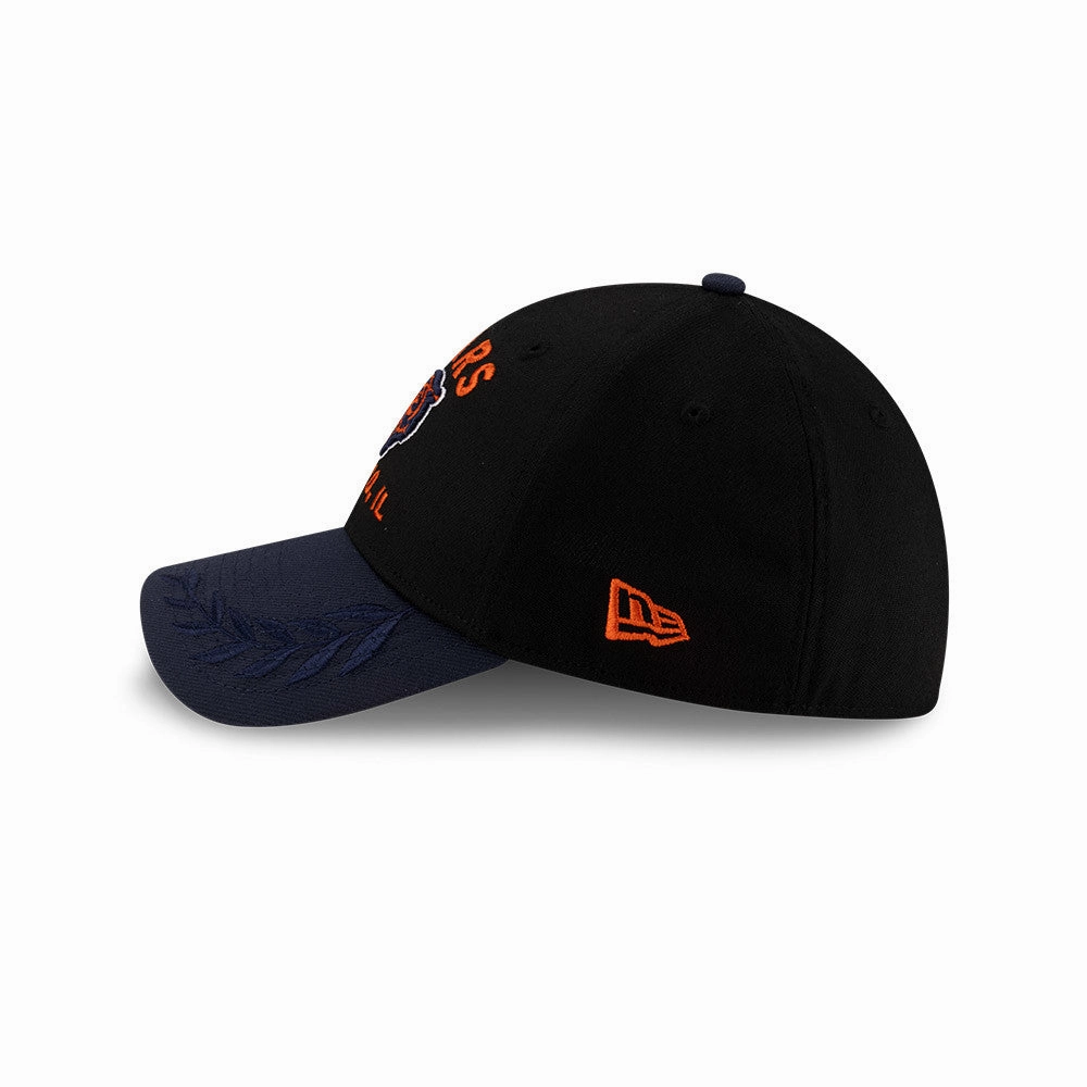 Men's Chicago Bears New Era 2025 NFL Draft Black 39THIRTY Flex Fit Hat