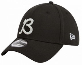 Men's Chicago Bears New Era "B" Black/White 39THIRTY Flex Hat