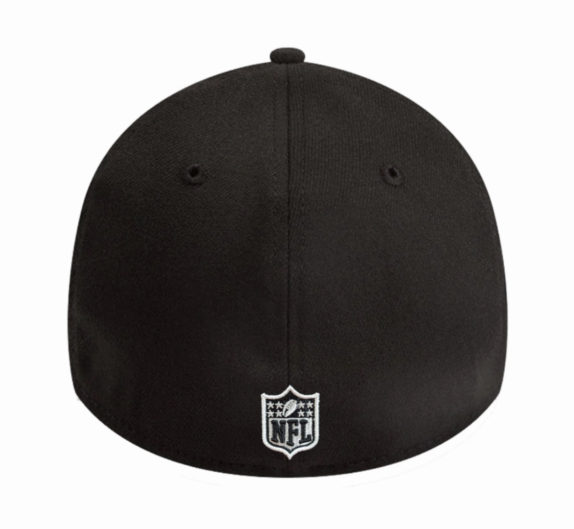 Men's Chicago Bears New Era "B" Black/White 39THIRTY Flex Hat