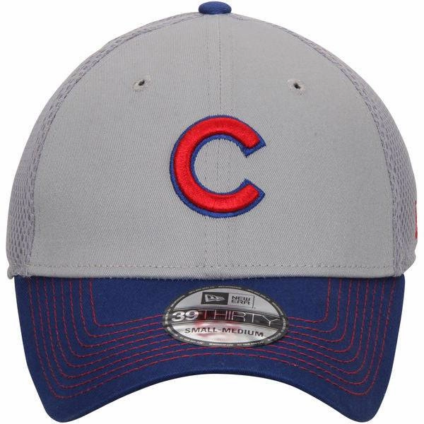 Men's Chicago Cubs New Era Gray Neo 39THIRTY Flex Hat