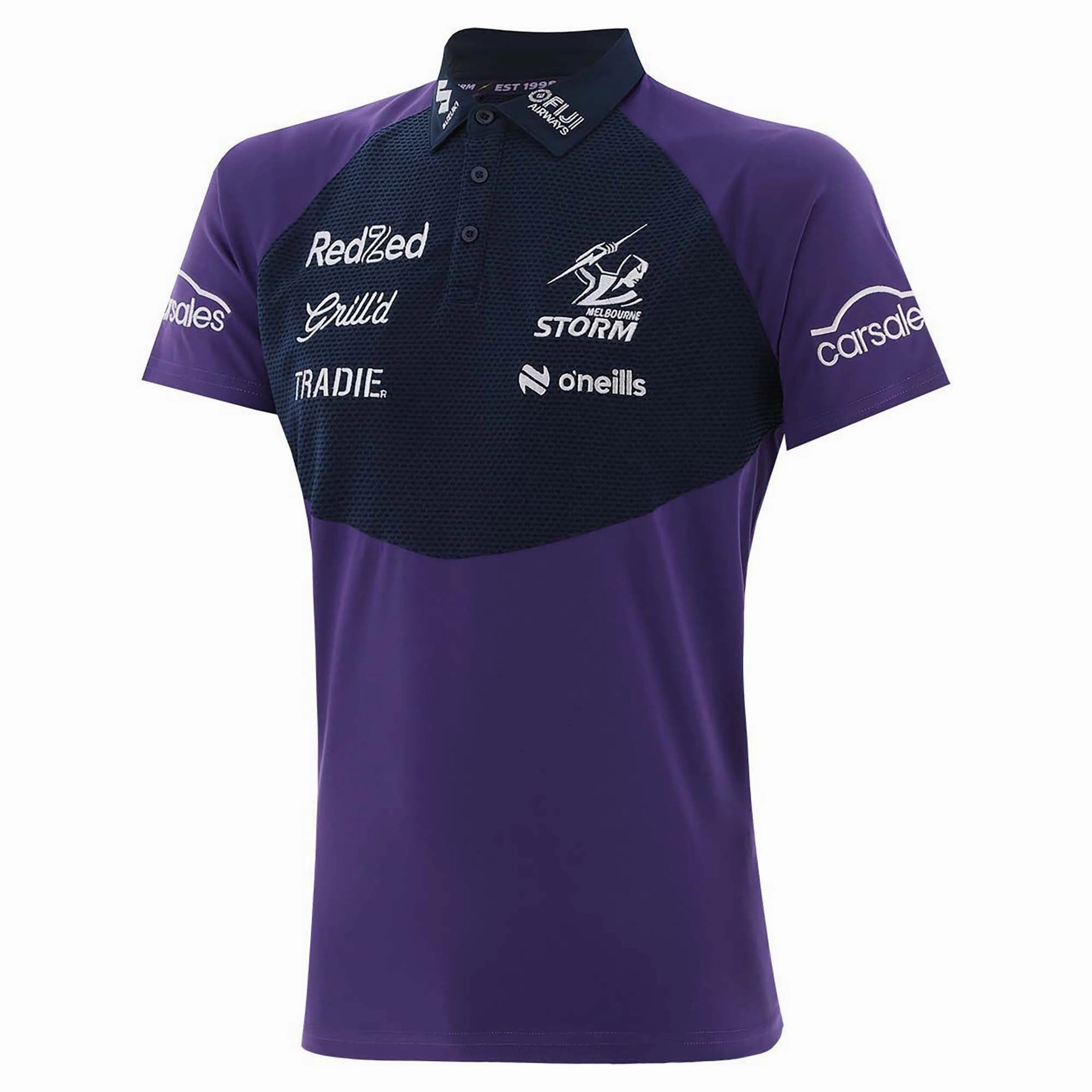 Men's NRL Melbourne Storm 2025 Media Polo Shirt