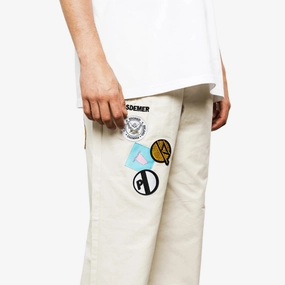 mens pas de mer fishing club trouser (cream)