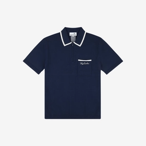 mens sergio tacchini enzo knit polo (martime blue)
