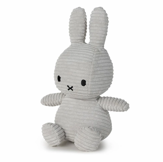 Miffy Sitting Corduroy - Soft Grey