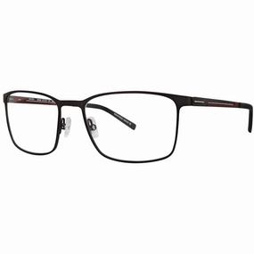 Morel Men's Eyeglasses - Grey/Red Metal Full Rim Rectangular Shape Frame | 30043L GR12