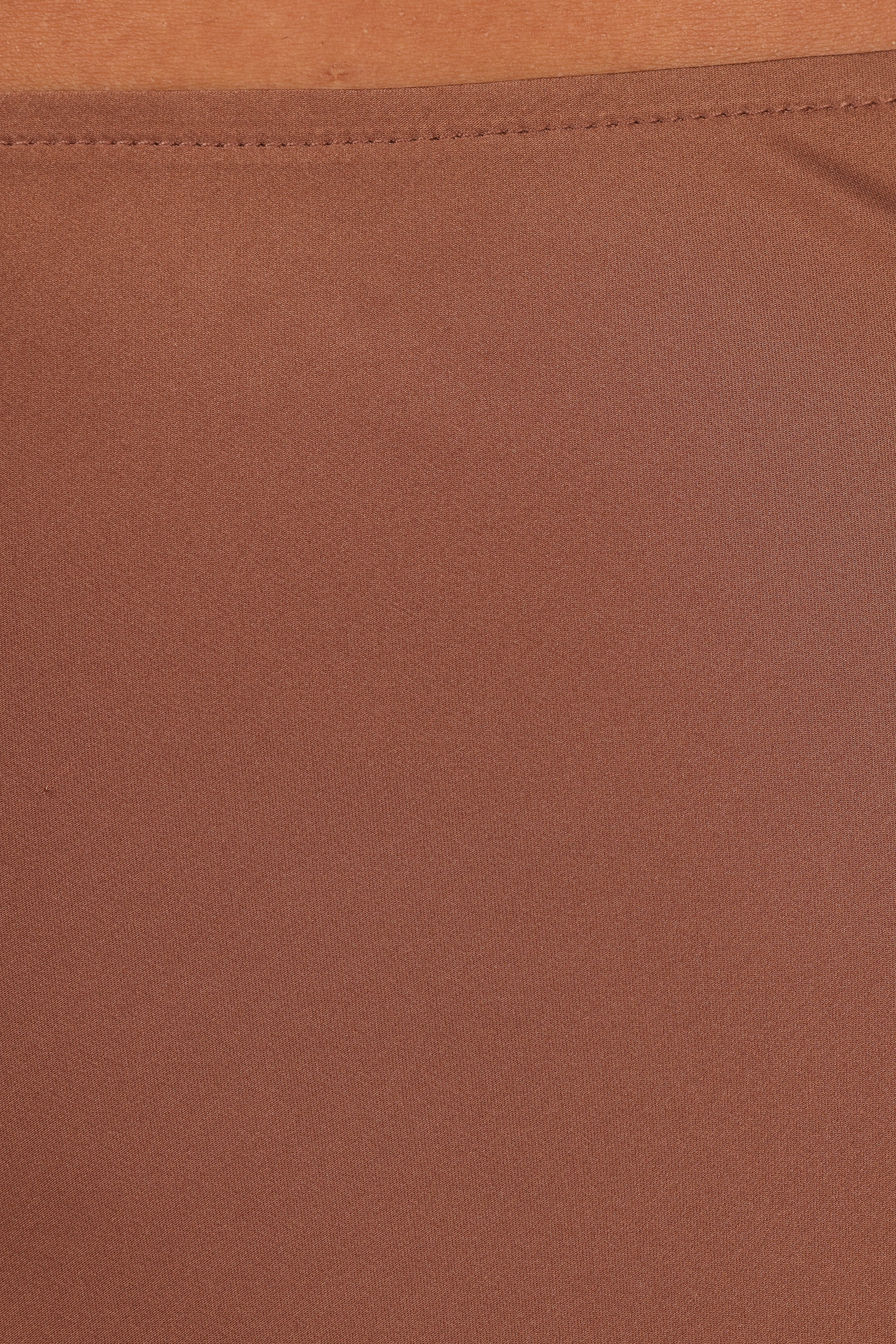 Nellie Satin Midi Skirt - Banksia Brown