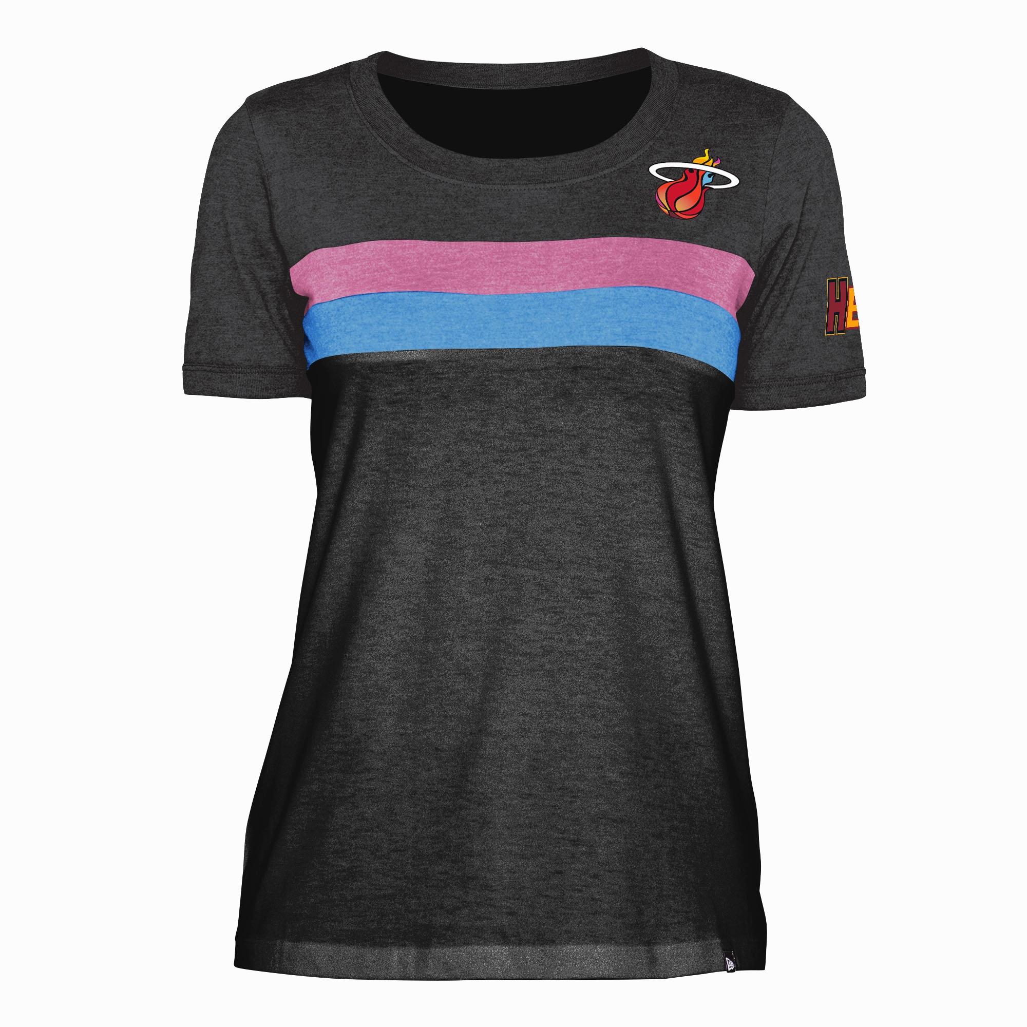 New Era Miami HEAT Mashup Striped Women's Tee