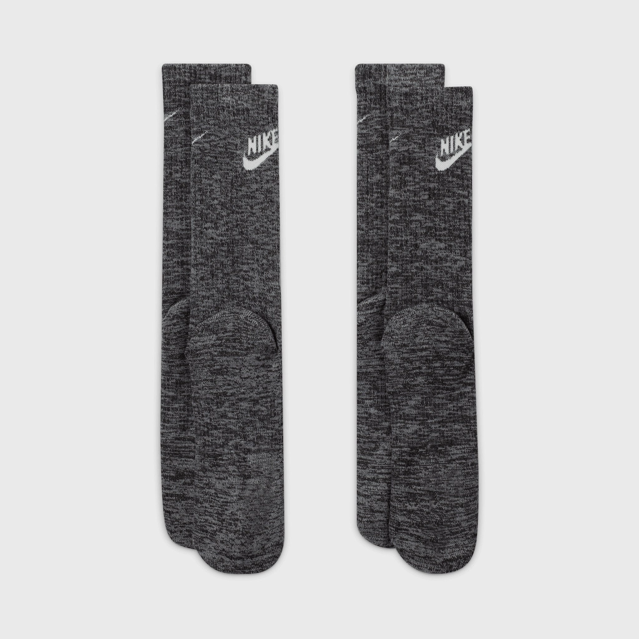Nike Everyday Plus Cushioned Crew Socks (2 Pack) Black / White