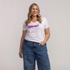 Nike Miami HEAT Original Vice Women's V-Neck Tee