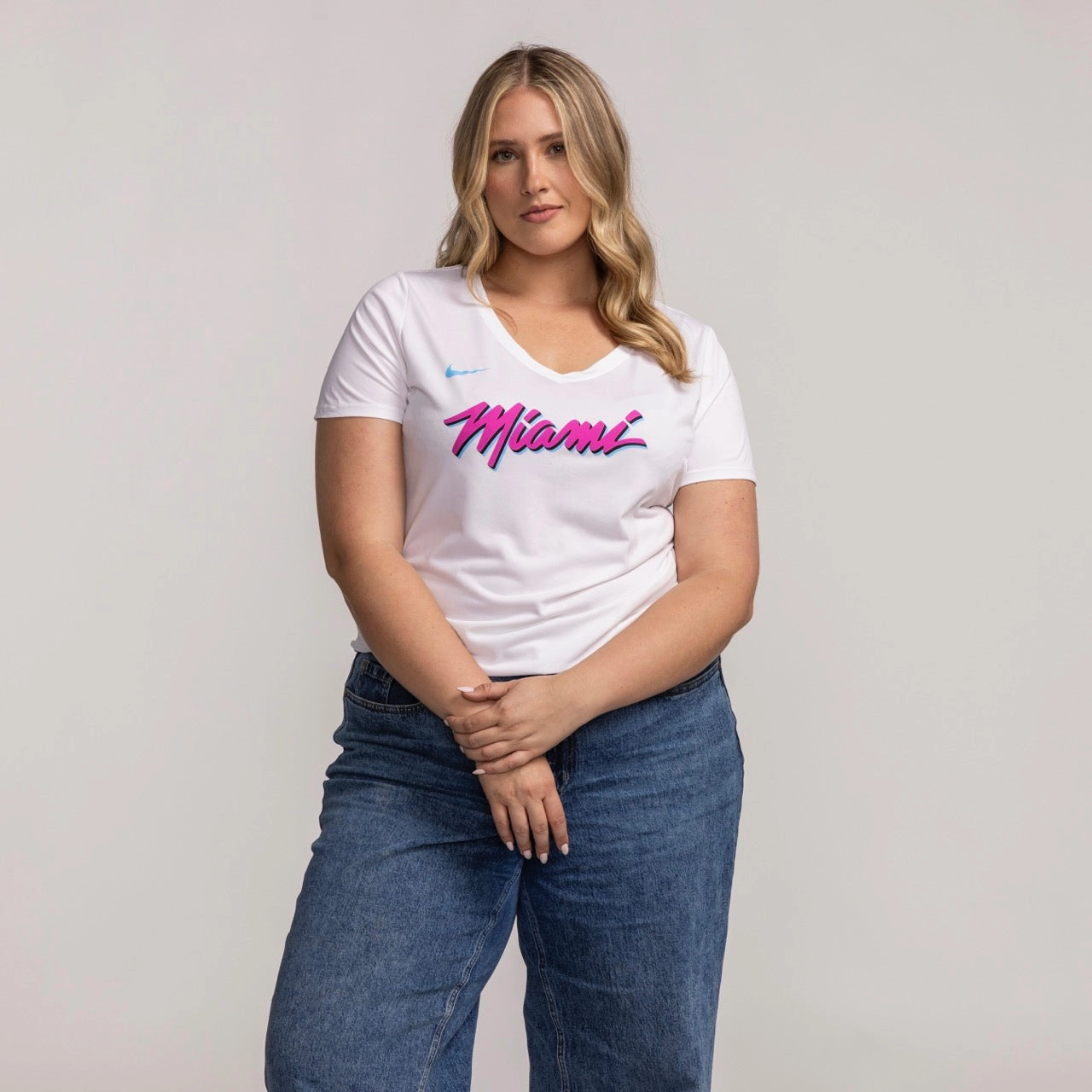 Nike Miami HEAT Original Vice Women's V-Neck Tee