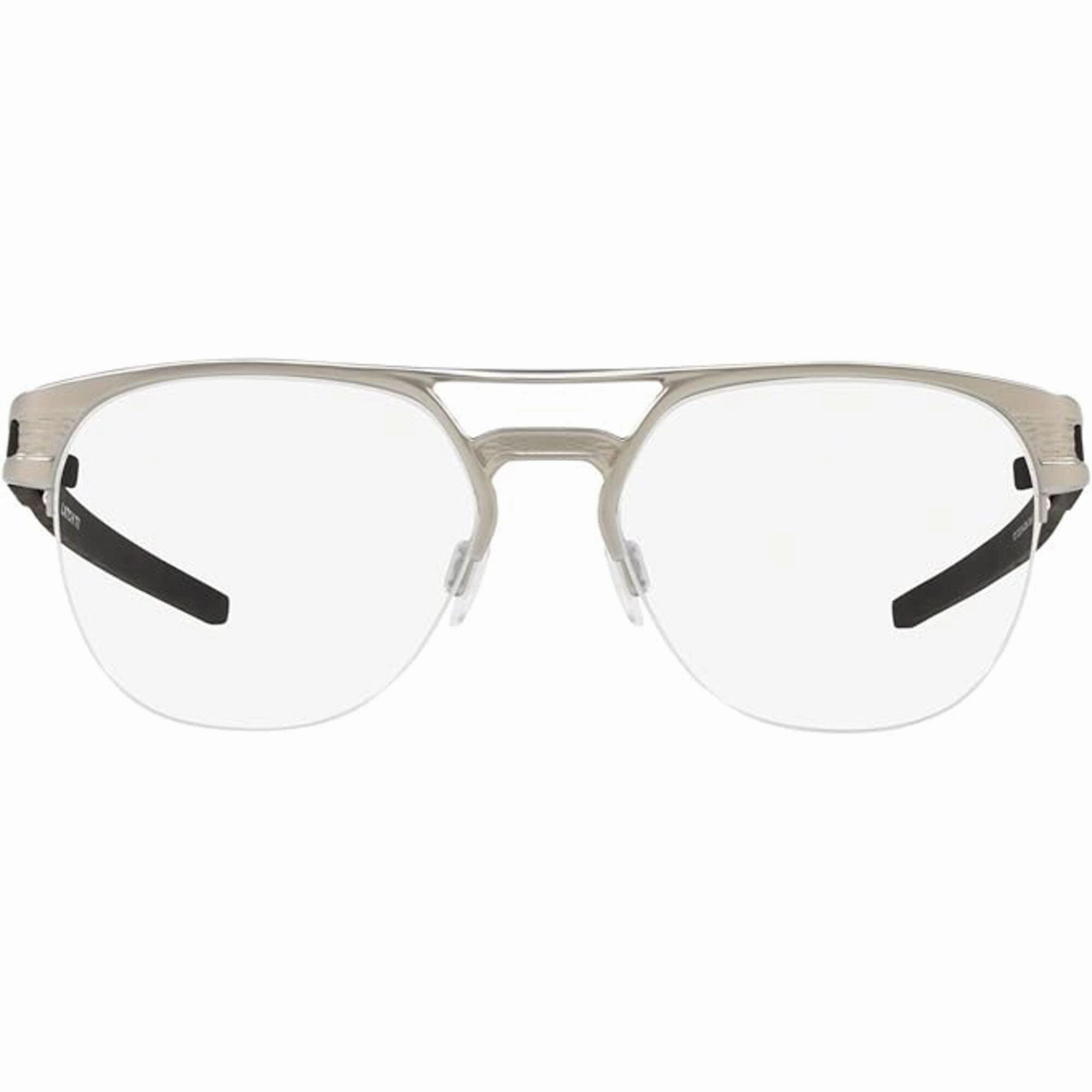 Oakley Men's Eyeglasses - Satin Chrome Metal Half Rim Square Frame | OAKLEY 0OX5134 3