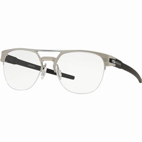 Oakley Men's Eyeglasses - Satin Chrome Metal Half Rim Square Frame | OAKLEY 0OX5134 3
