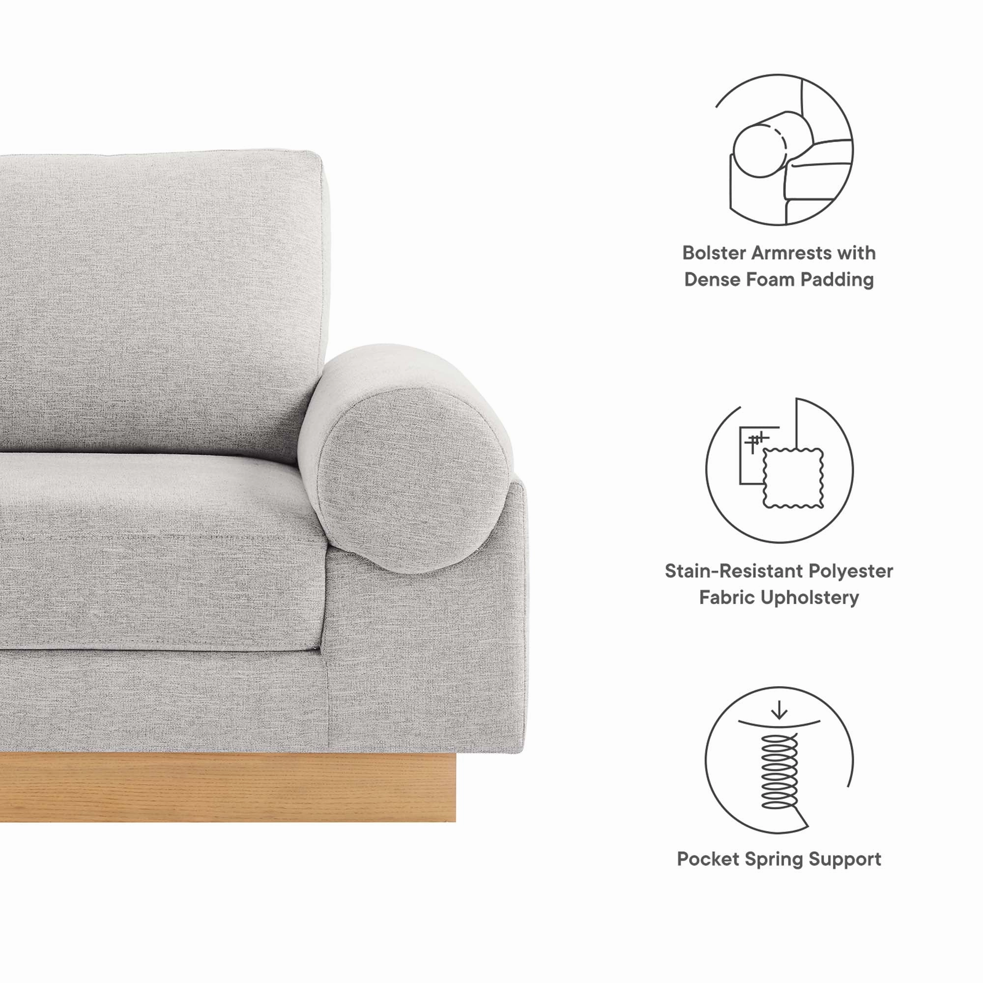 Oasis Upholstered Fabric Armchair by Modway