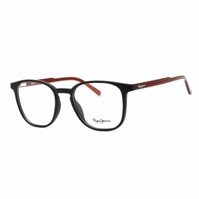 Pepe Jeans Men's Eyeglasses - Clear Lens Black Plastic Rectangular Shape | PJ3447 C1